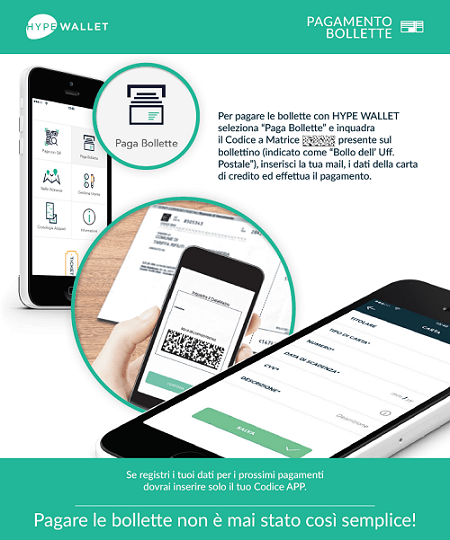 Pagamento Bollette Sienergia con Hype Wallet